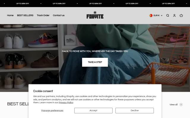 Forvite storefront