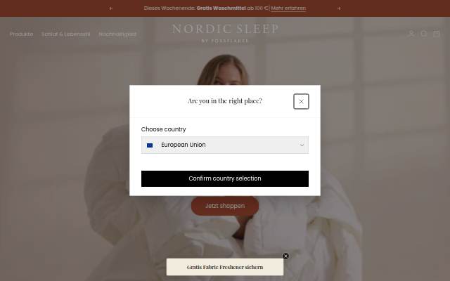 Nordic Sleep by Fossflakes DE storefront