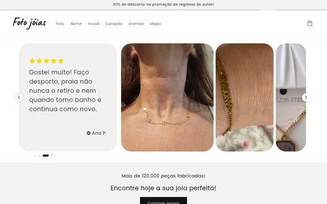 Foto jóias storefront