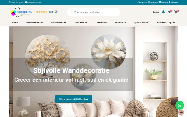 Startseite von FotoprintXL