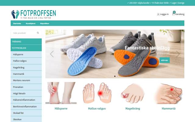 Fotproffsen.se storefront