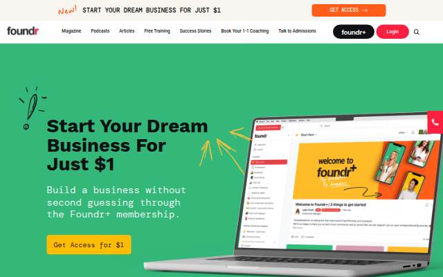 Foundr storefront