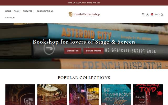 Fourth Wall Bookshop storefront