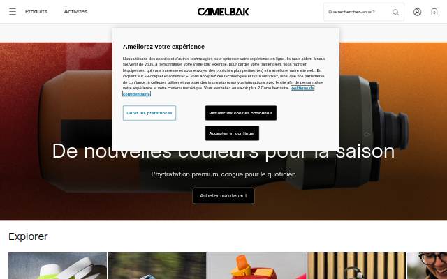 CamelBak® France storefront