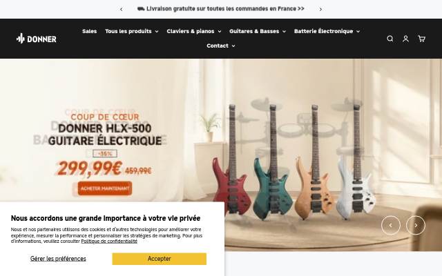 Donner Music - FR storefront
