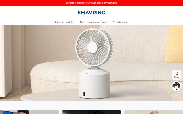 Startseite von Centre commercial en ligne