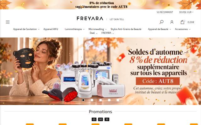 FREYARA Maquillage storefront