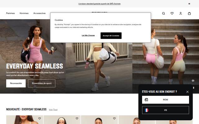Gymshark storefront