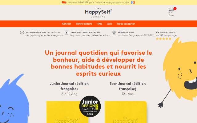 Vitrine de HappySelf Journal (FR)