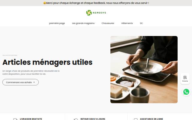 Startseite von fr.nemooys.com