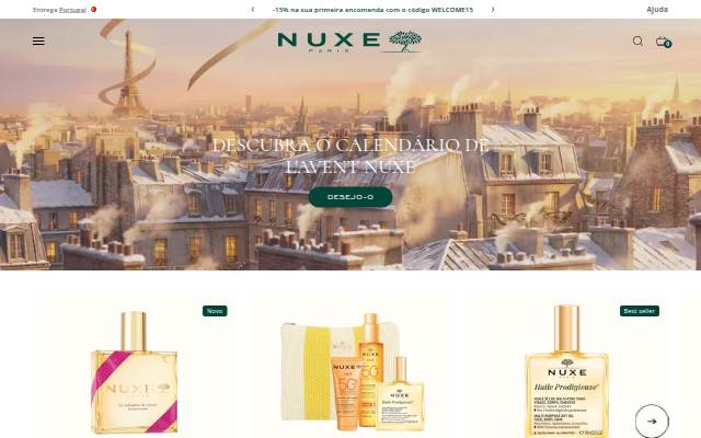 NUXE storefront