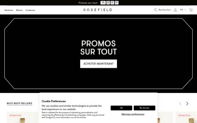 Startseite von Rosefield Montres &amp; Bijoux | Official Website
