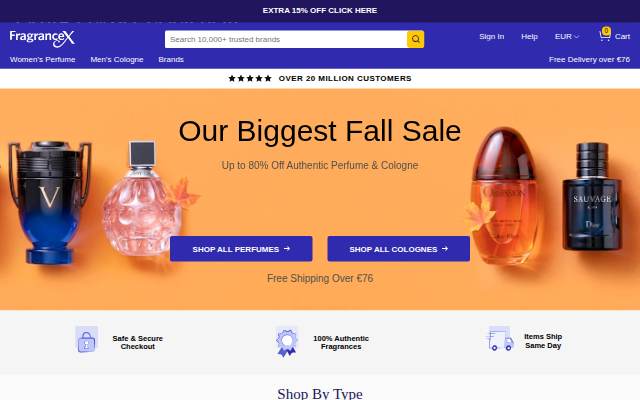 Discount Perfume & Cologne storefront