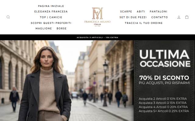 Francesca Milano storefront