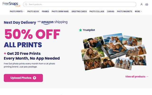 Free Prints UK storefront