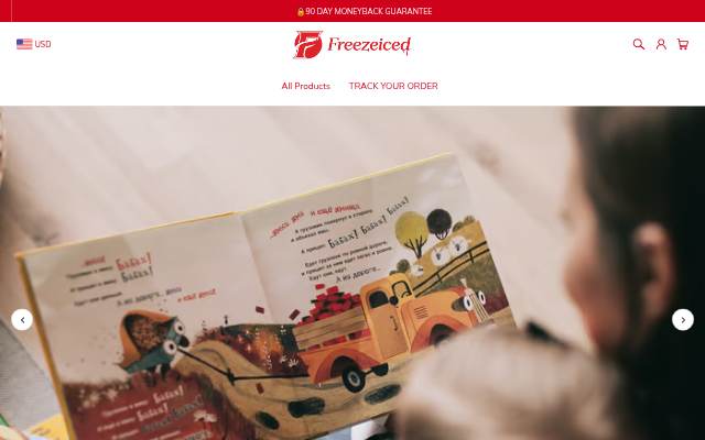 Freezeiced storefront