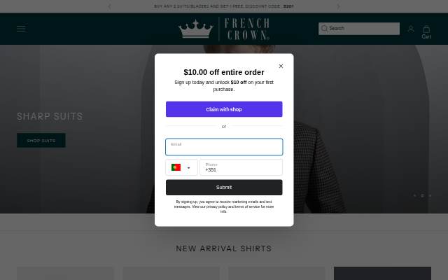 french crown globs storefront