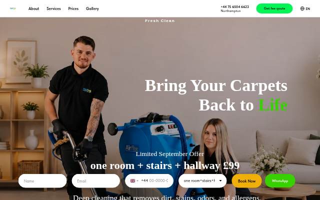 Montra da Carpet cleaning services Fresh clean