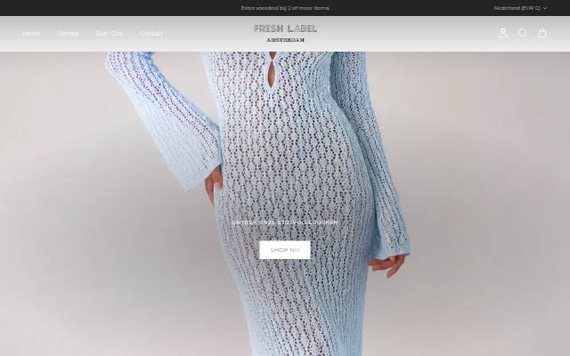 Fresh Label Amsterdam storefront