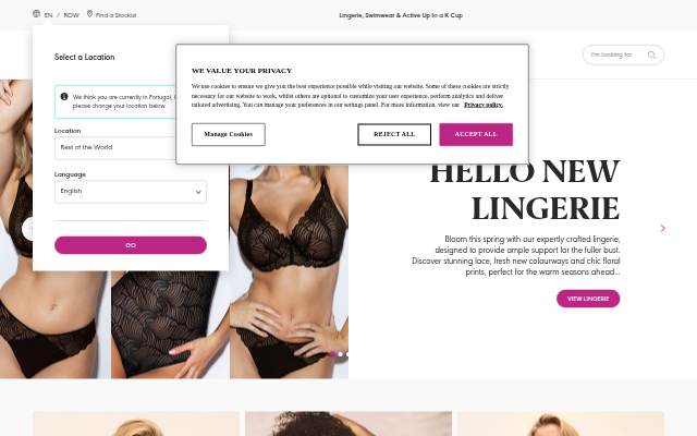Bras, Lingerie &amp; Swimwear up to a K Cup storefront