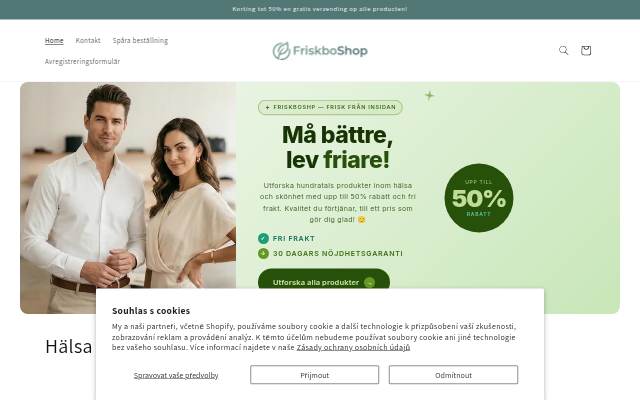 FriskboShop storefront