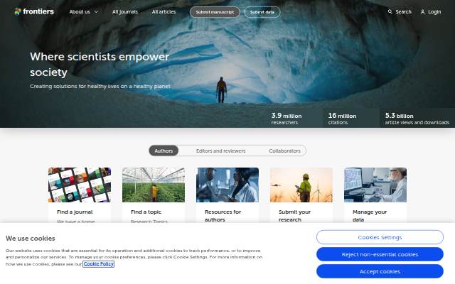 Frontiers storefront