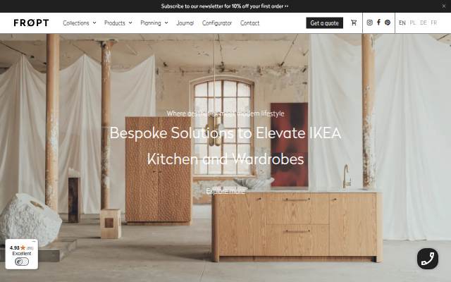FRØPT storefront