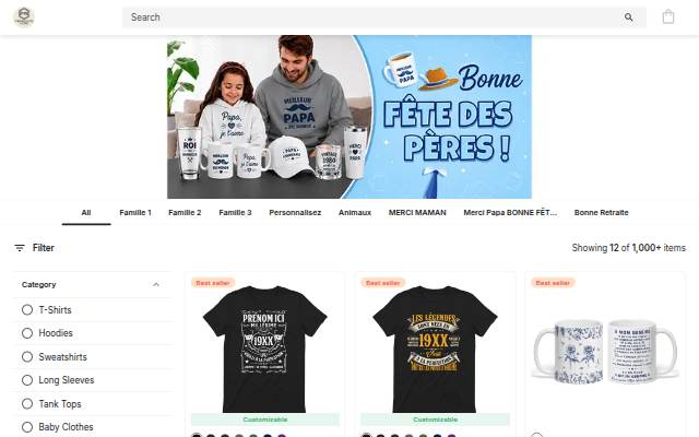 Fr Prints Store storefront
