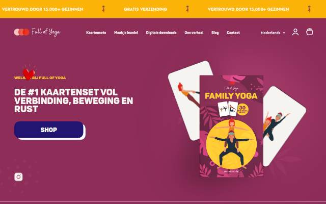Full of yoga storefront