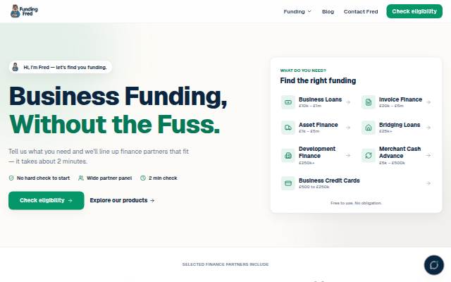Funding Fred storefront