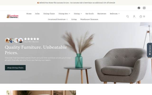 Furnitureclearance.ie storefront