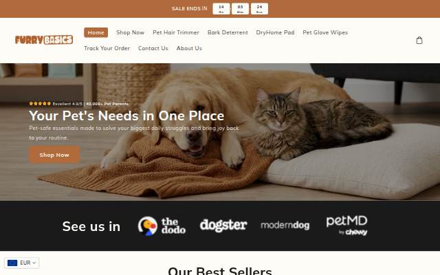 FurryBasics storefront