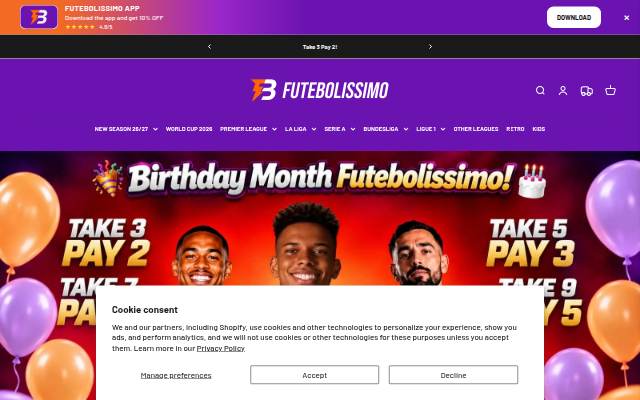 Futebolissimo storefront