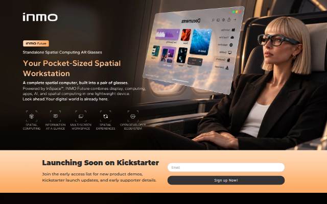 Startseite von Discover the Future with INMO