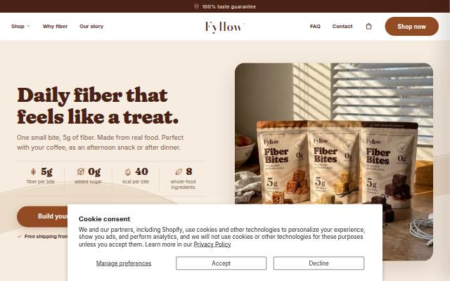 Fyllow storefront