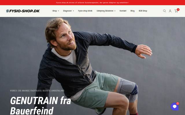 Fysio-shop.dk storefront