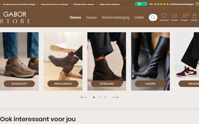 Startseite von Gabor Schoenen koop je bij GaborStore. Bekijk het ruime aanbod.