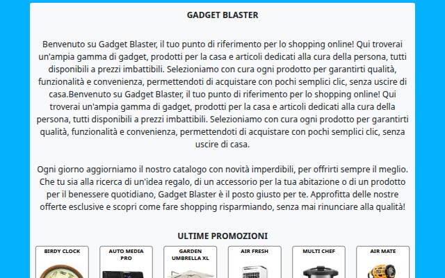 Startseite von Gadget Blaster