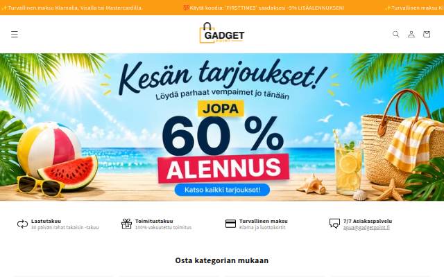 Gadgetpoint.fi storefront