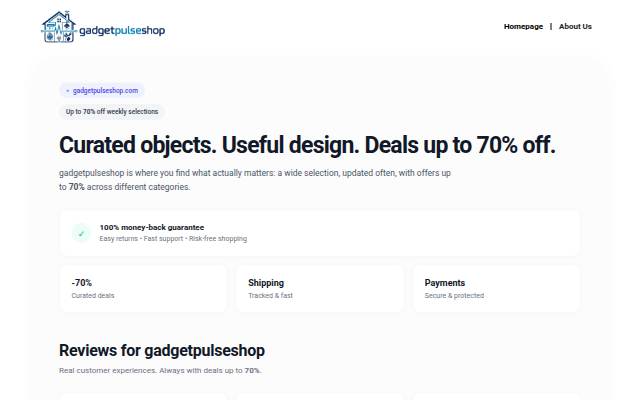 gadgetpulseshop.com storefront