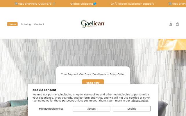 Gaelican storefront