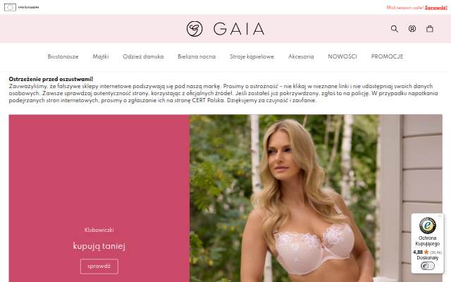 GAIA storefront