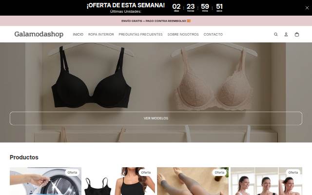 GALAMODASHOP storefront