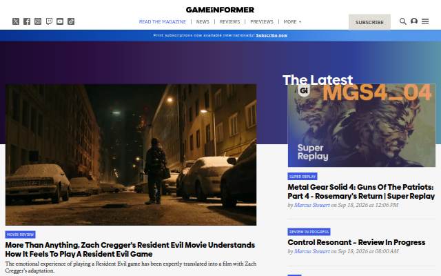 Game Informer storefront