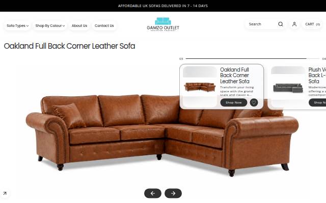 Startseite von Gamzo Outlet