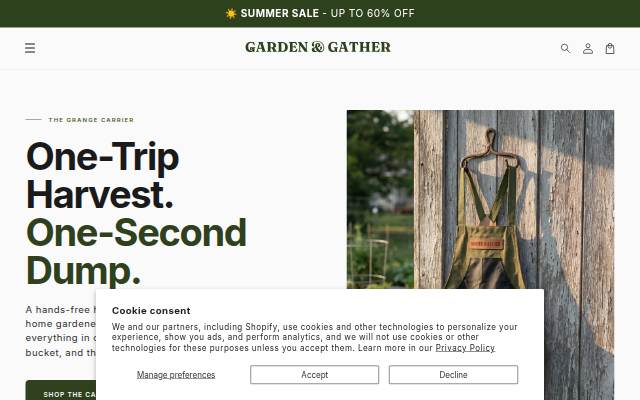 Montra da GARDEN &amp; GATHER