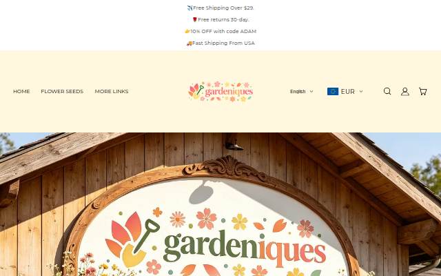 gardeniques storefront