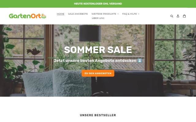 Gartenort.de storefront