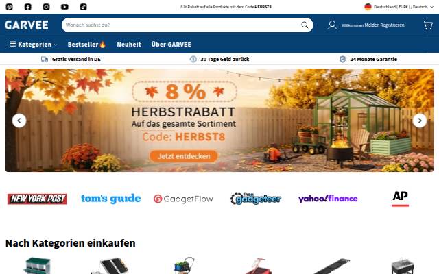 GARVEEDE storefront