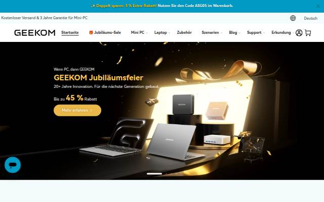 GEEKOM storefront